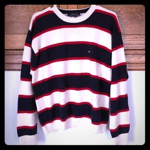 VINTAGE RED WHITE BLUE Tommy Hilfiger pullover